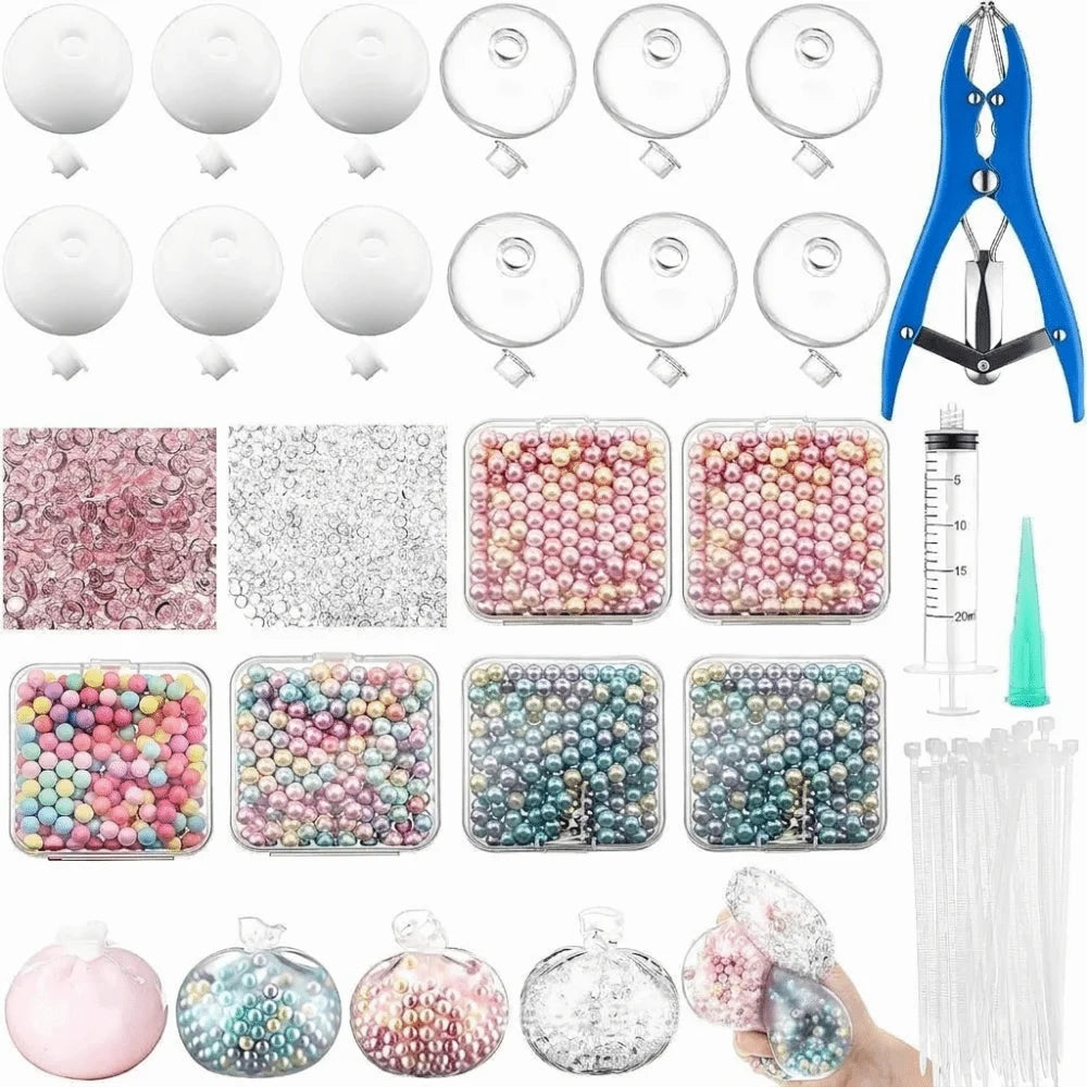 TPR DIY Stress Ball Kit – Transparent Refillable Shells