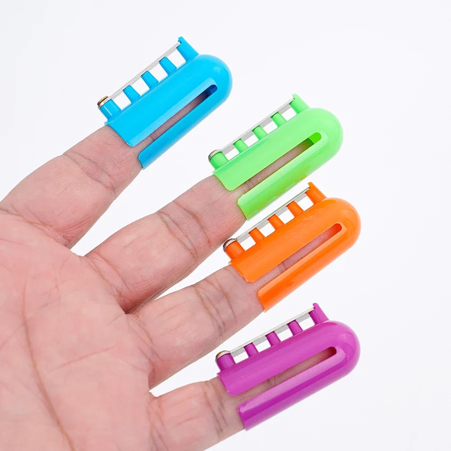 Knitting Finger Guards – Flip-Top Yarn Guide Rings & Separators