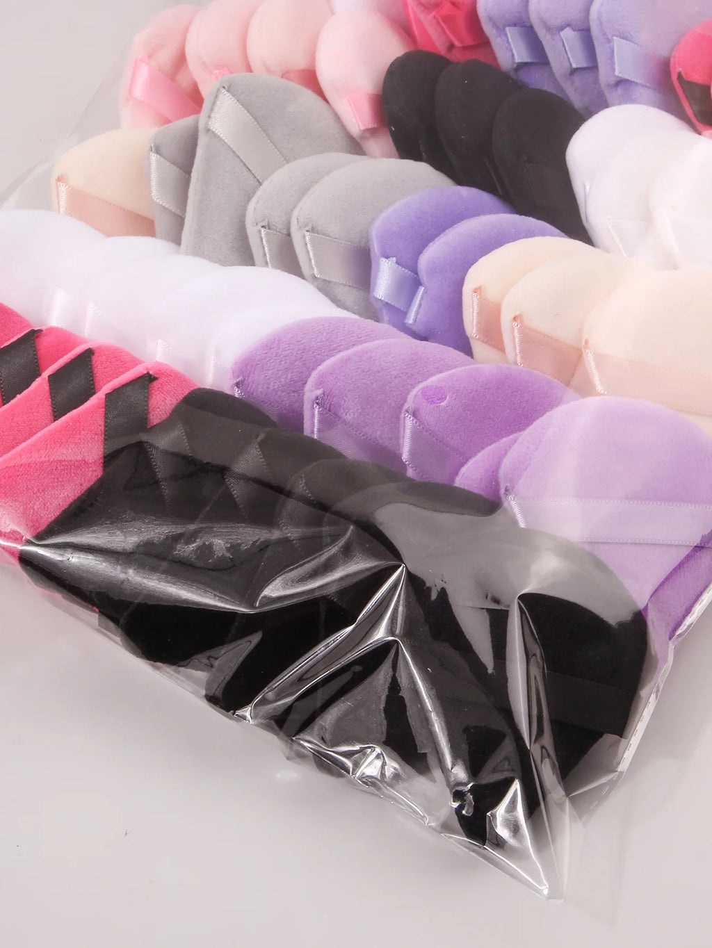 50PCS Triangular Powder Puff Makeup Sponge Set – Multi-Color
