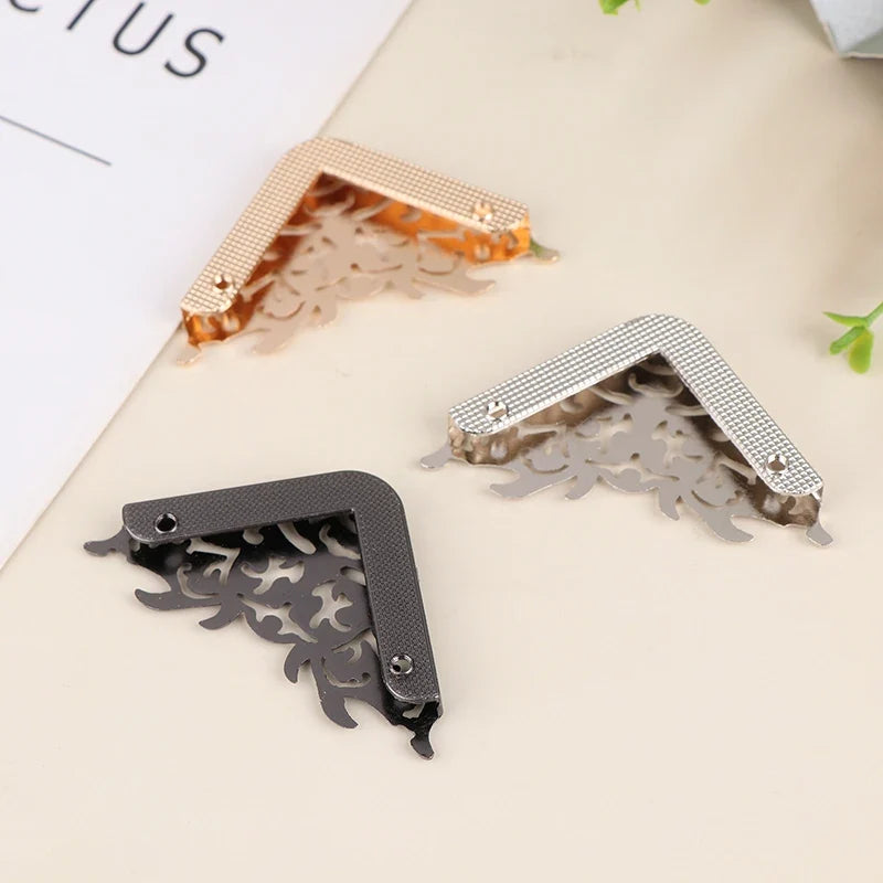 Metal Bag Corner Protectors with Screws – DIY Handbag Hardware