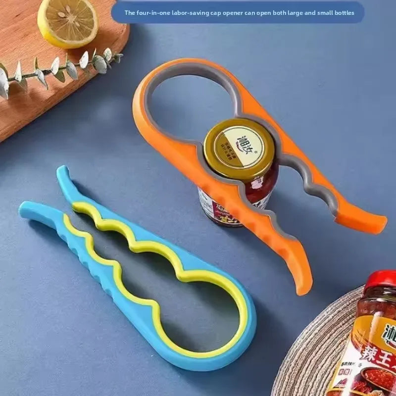 4-in-1 Can & Bottle Opener – Anti-Slip Multi-Function Tool