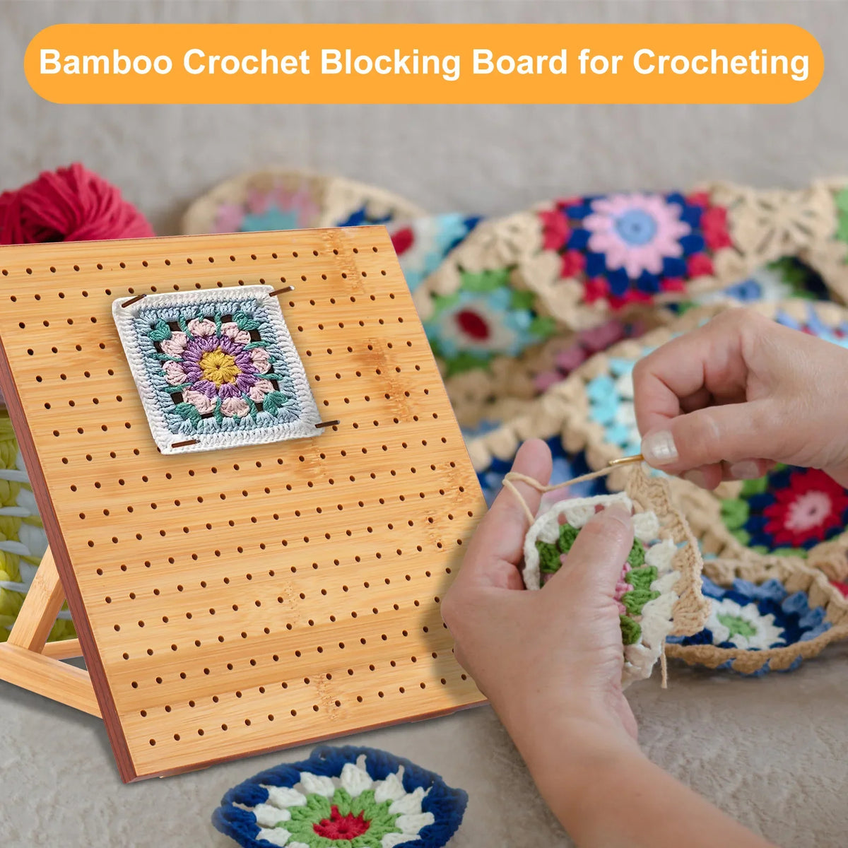 Bamboo Crochet Blocking Board Kit with Steel Pins | Nixie