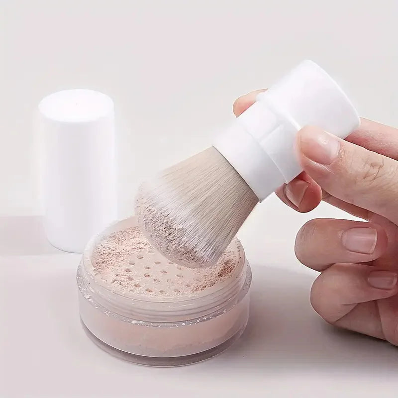 Retractable Travel Makeup Brush – Powder, Blush & Foundation
