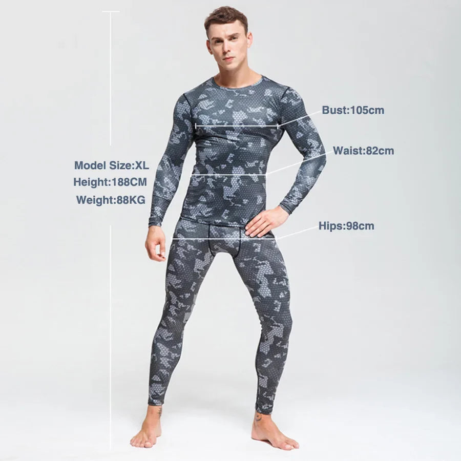 Men's Thermal Compression Base Layer Suit | Sport Tracksuit