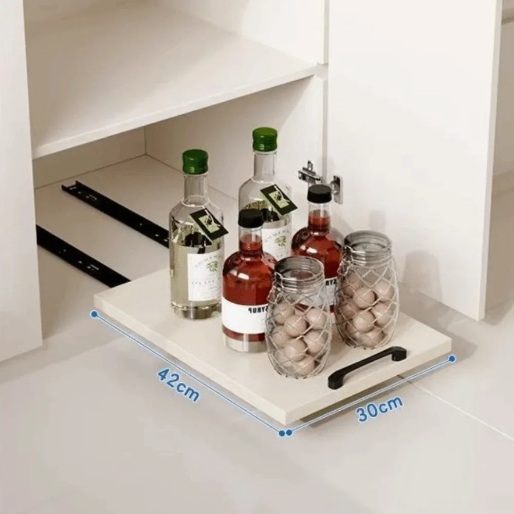 Under Sink Pull-Out Shelf No-Drill Slide-Out Cabinet Organizer