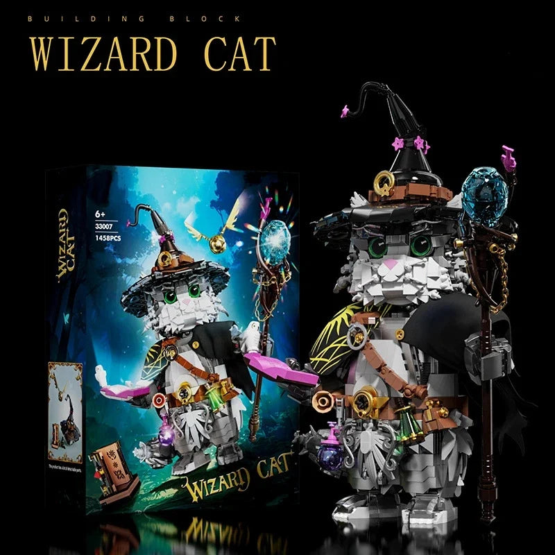 Owl Detective Wizard Cat Building Block Set | BEAST KINGDOM DIY Model