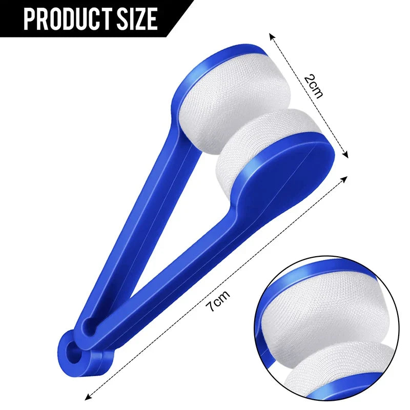 Mini Portable Eyeglass Cleaner Clip – Microfiber Lens Wipe Tool