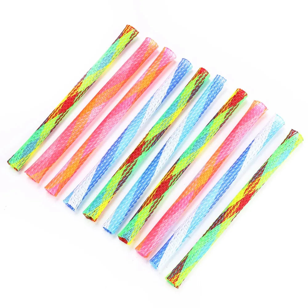 10PCS Multicolor Cat Spring Toys – Foldable Bite-Resistant Indoor