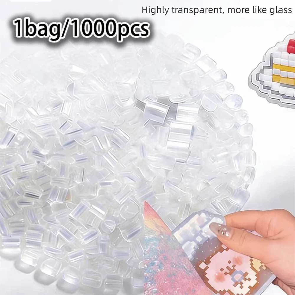 Transparent DIY Perler Beads 2.6mm – 1000pcs Glass-Color Fuse Beads