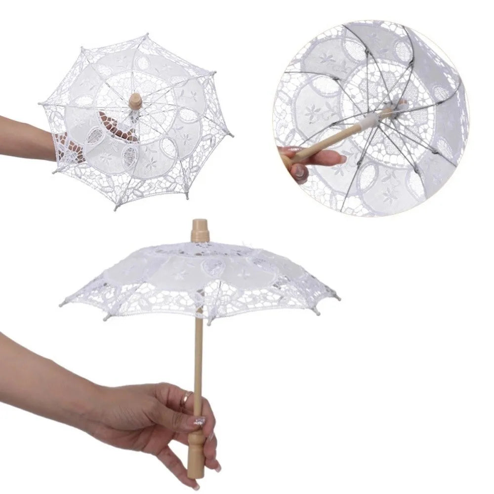 Embroidery Lace Parasol Umbrella – Wedding & Photo Prop