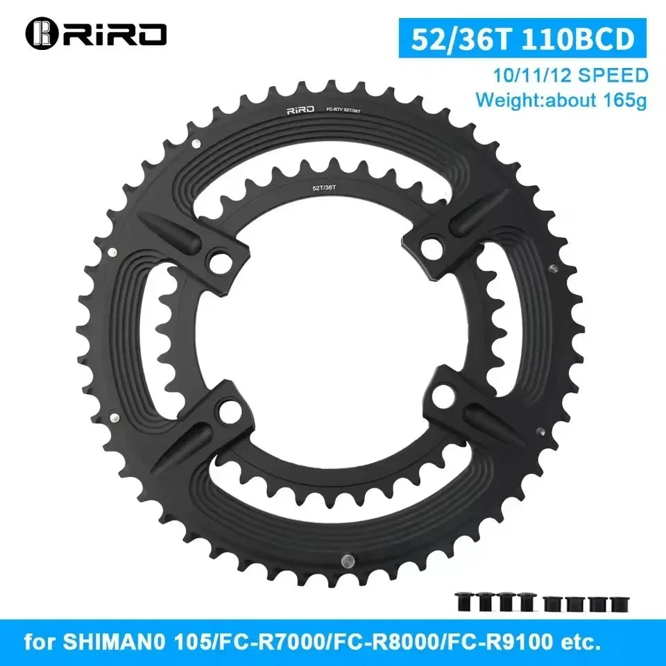 RIRO 110BCD Road Bike Chainring 50/34T 52/36T 53/39T Shimano
