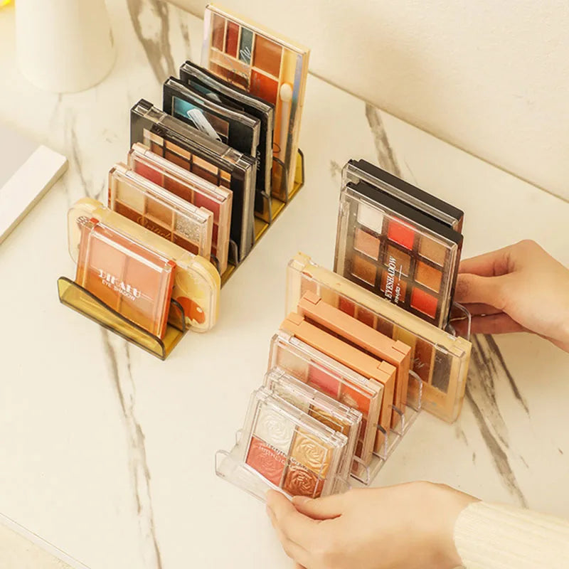 Clear Acrylic Eyeshadow Palette Organizer – 8-Grid Display