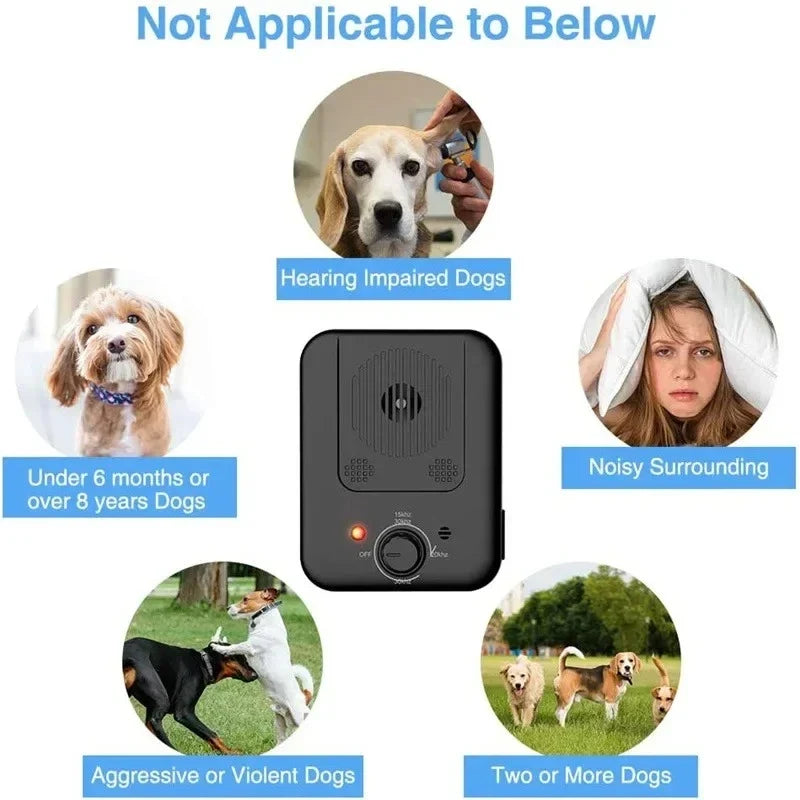Ultrasonic Dog Bark Deterrent – 3-Level Outdoor Training Tool