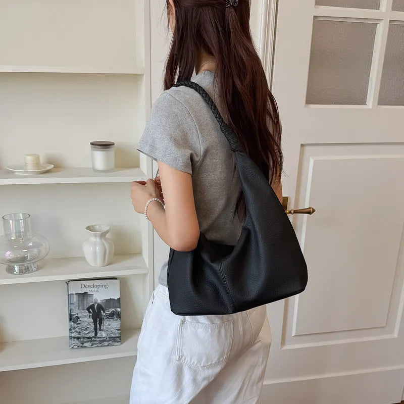 Nixie Soft Leather Tote Bag – Large Shoulder Bag for Women
