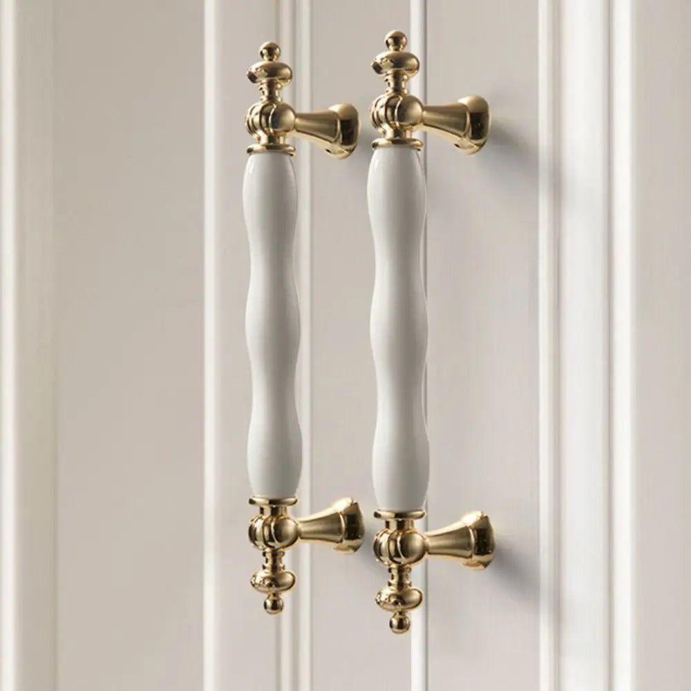 Modern Ceramic Cabinet Handles – Gold & Silver Drawer Pulls