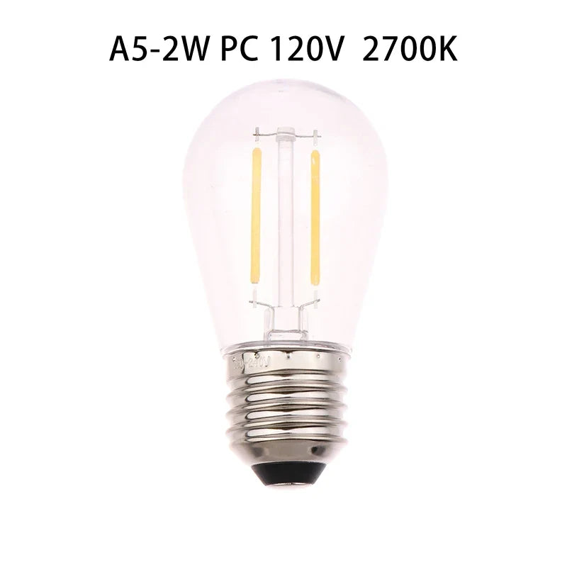 S14 LED Bulb E26/E27 Warm White Shatterproof String Light Bulb