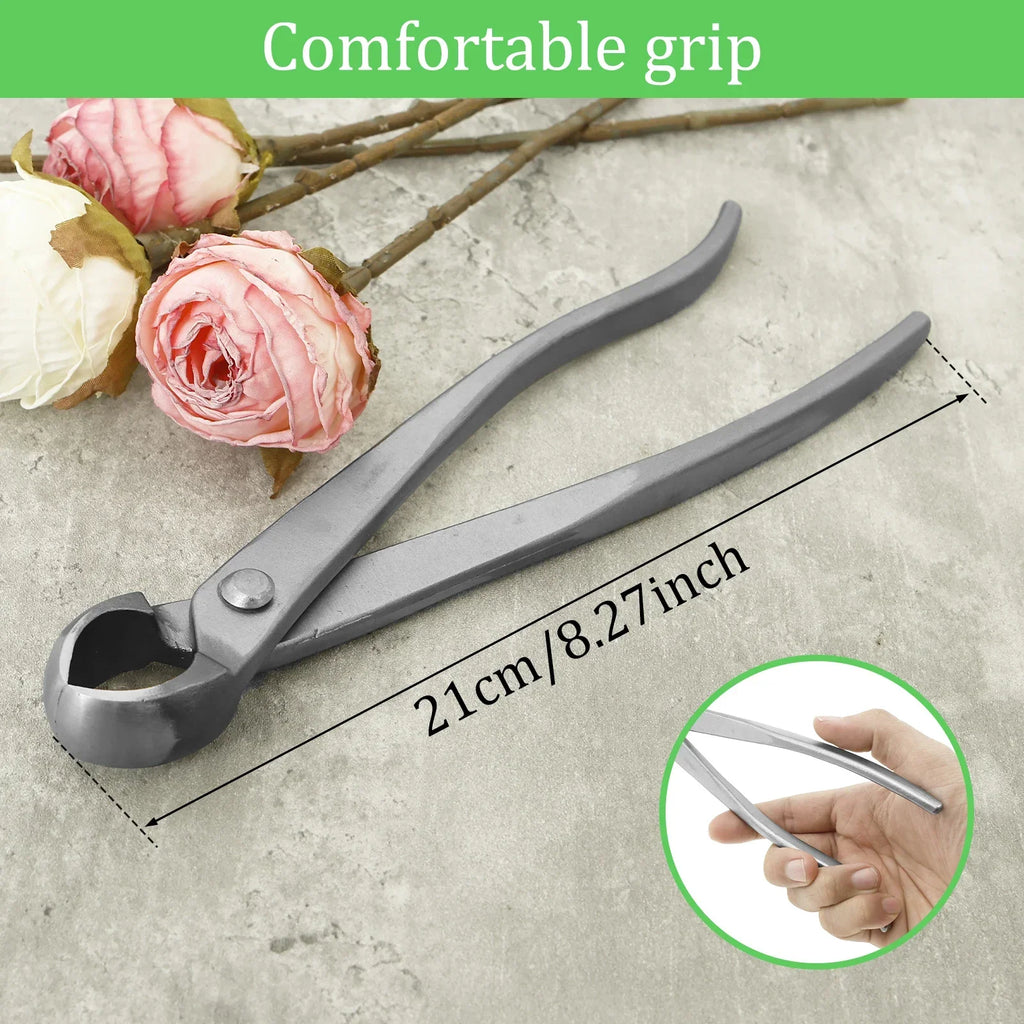Stainless Steel Bonsai Pruning Kit – Ergonomic Long Handle