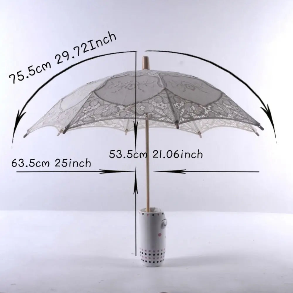 Vintage Lace Parasol Umbrella – Bridal Wedding Sun Parasol