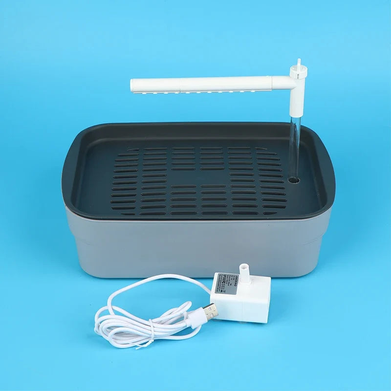 USB Electric Automatic Bird Bath Tub & Water Fountain for Parrots