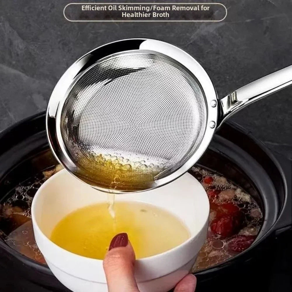 Stainless Steel Oil Strainer Fine Mesh Skimmer Spoon | S & L