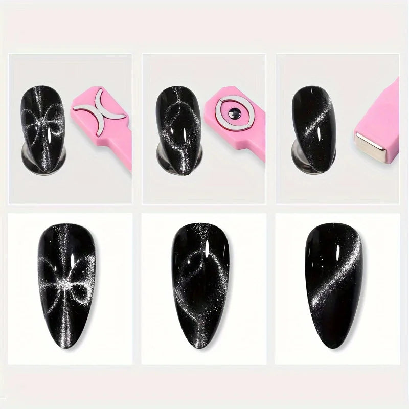 3-in-1 Magnetic Nail Rod for Cat Eye UV Gel Manicure Tool