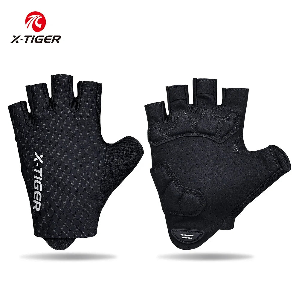 X-TIGER Half Finger Cycling Gloves | Unisex MTB Bike Gloves