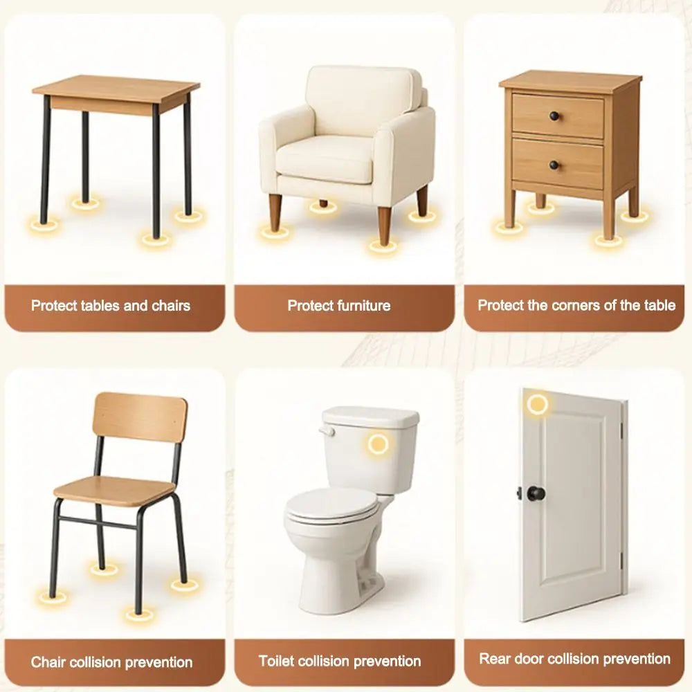 Self-Adhesive Chair Foot Pads – Anti-Slip Floor Protectors