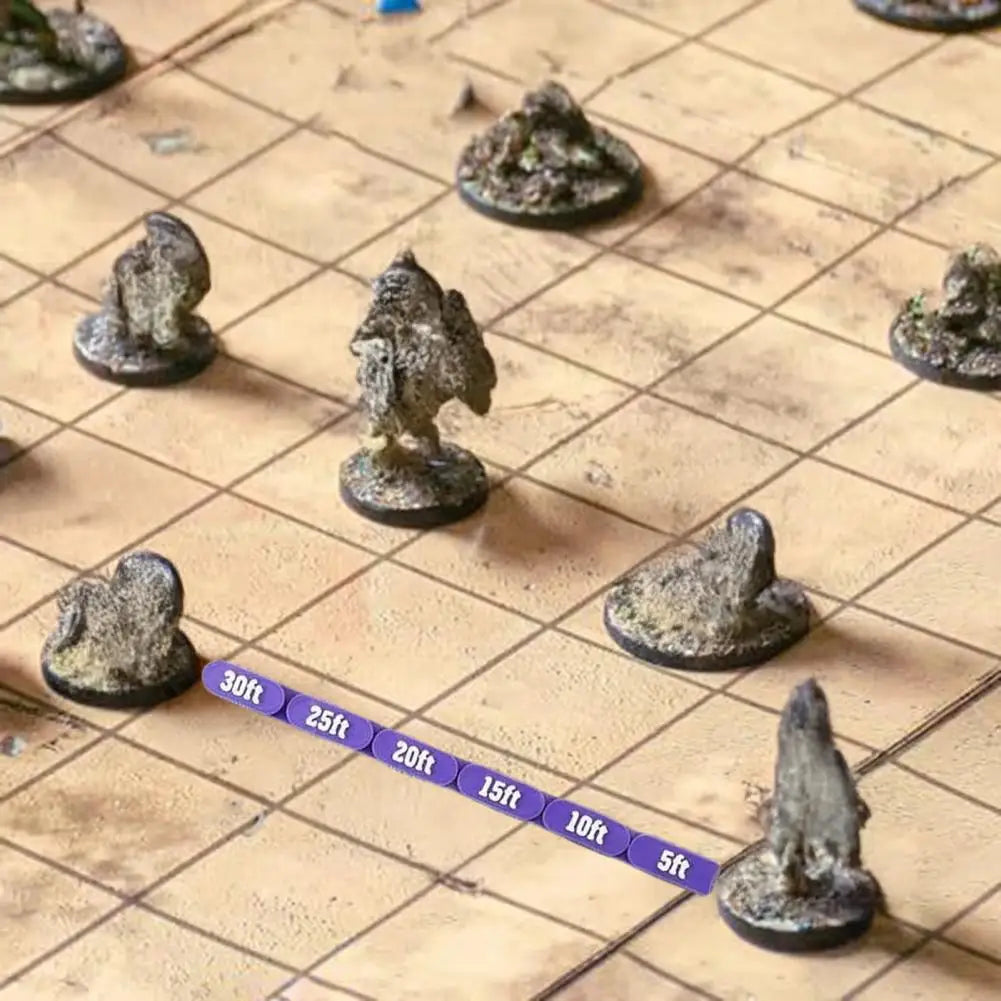 Articulated Flexible Chain Ruler for Tabletop RPG Board Games