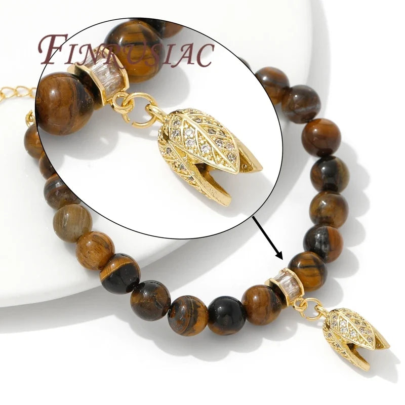 18K Gold Plated Zircon Flower Charm Pendants – DIY Jewelry