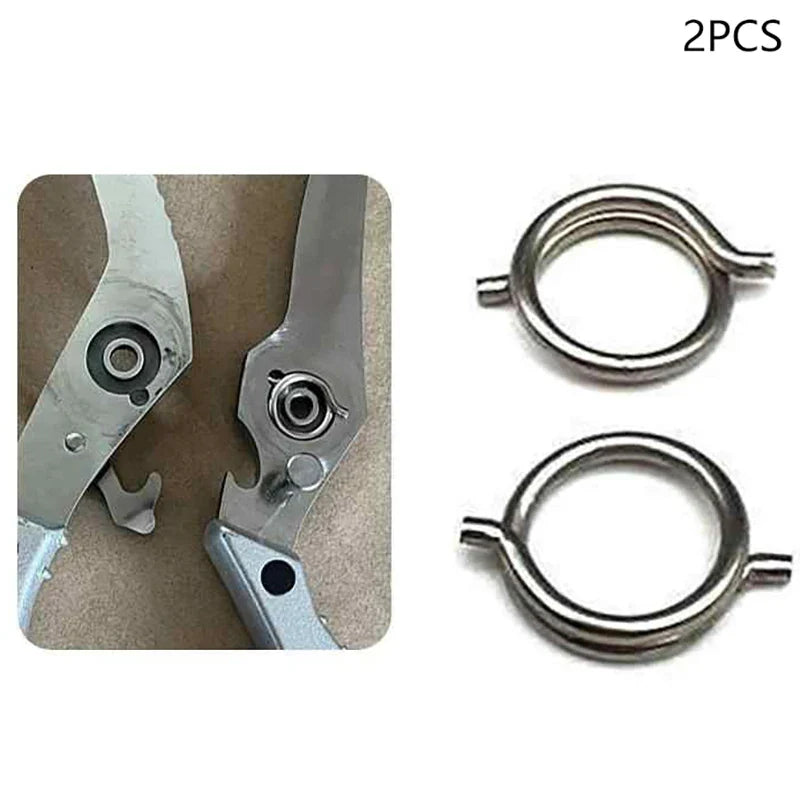 2PCS Nickel-Plated Steel Torsion Spring for Scissors 15mm