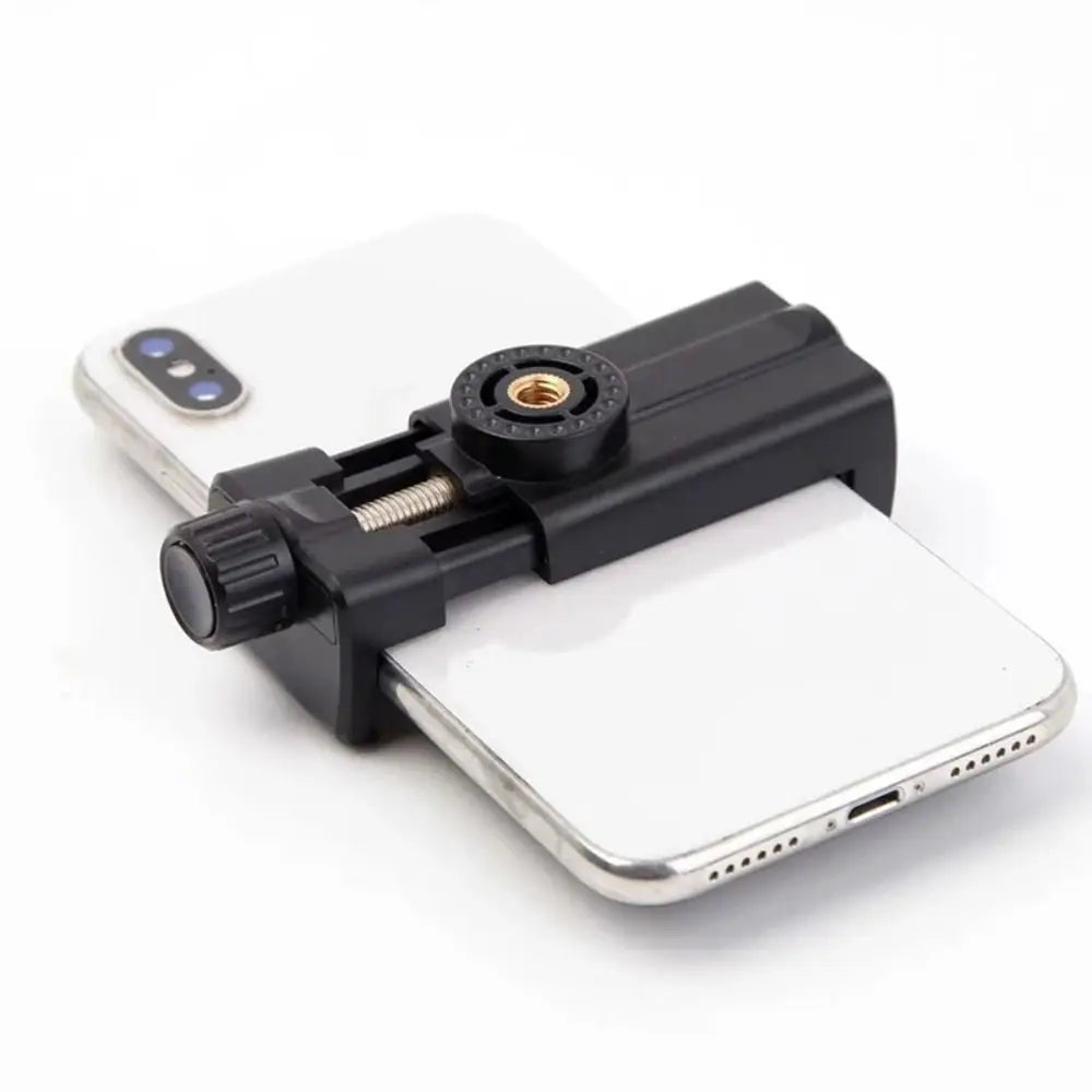 Universal 1/4" Screw Tripod Phone Holder Clamp for Vlogging