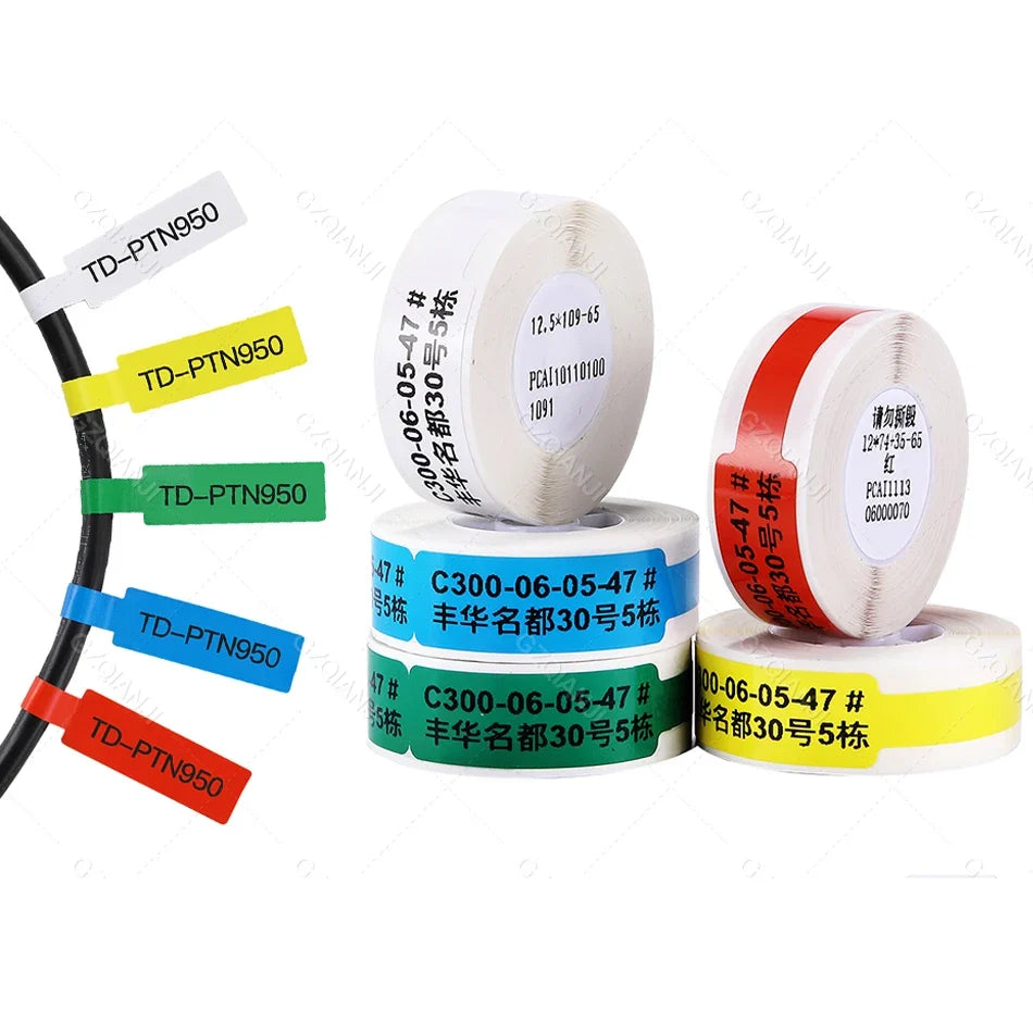 Niimbot Thermal Cable Label Stickers – Waterproof Self-Adhesive Tags