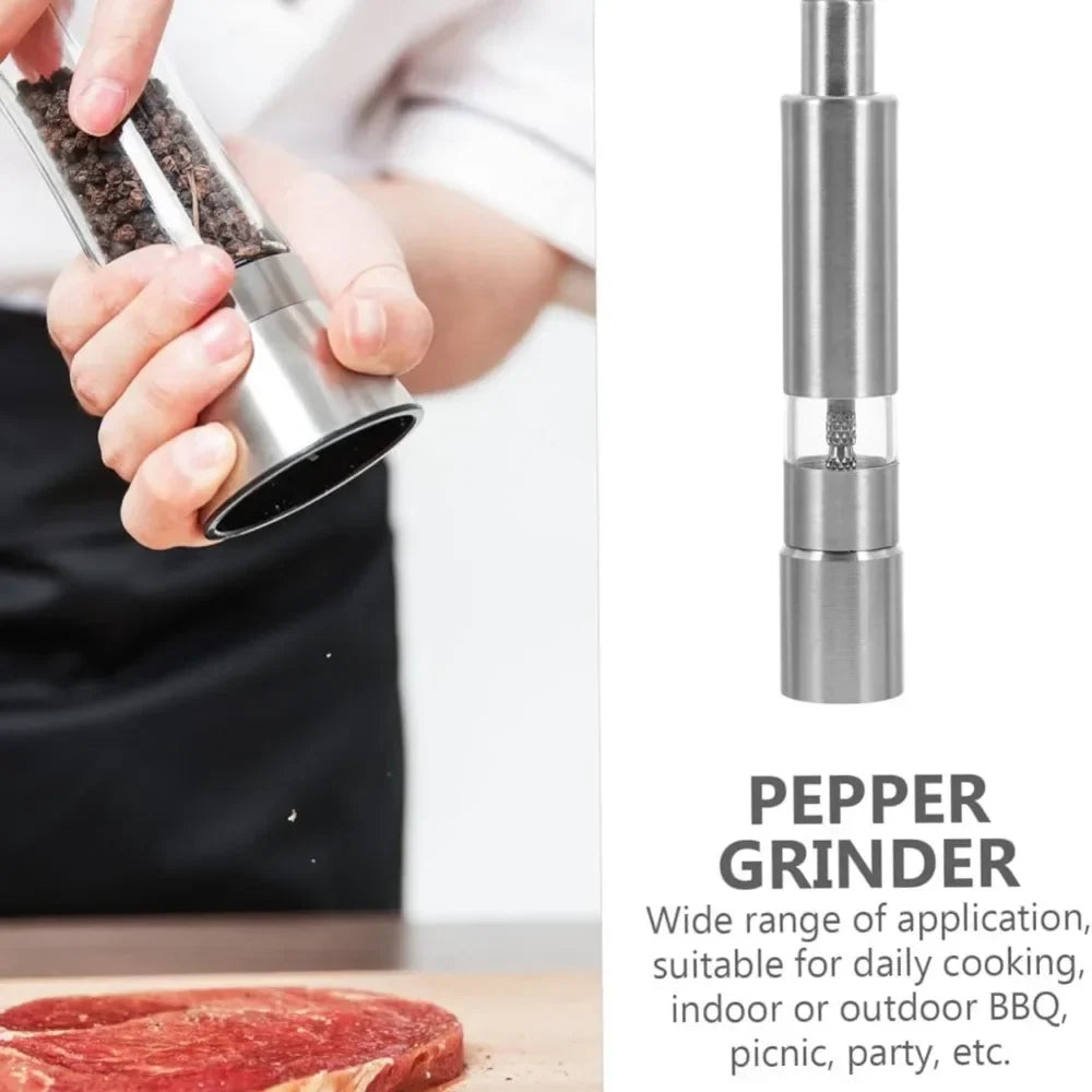 FEB.WIND Manual Salt & Pepper Grinder – One-Handed Steel Mill