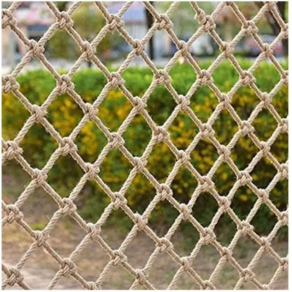 Jute Hemp Rope Climbing Net – Child Safety & Garden Trellis Mesh