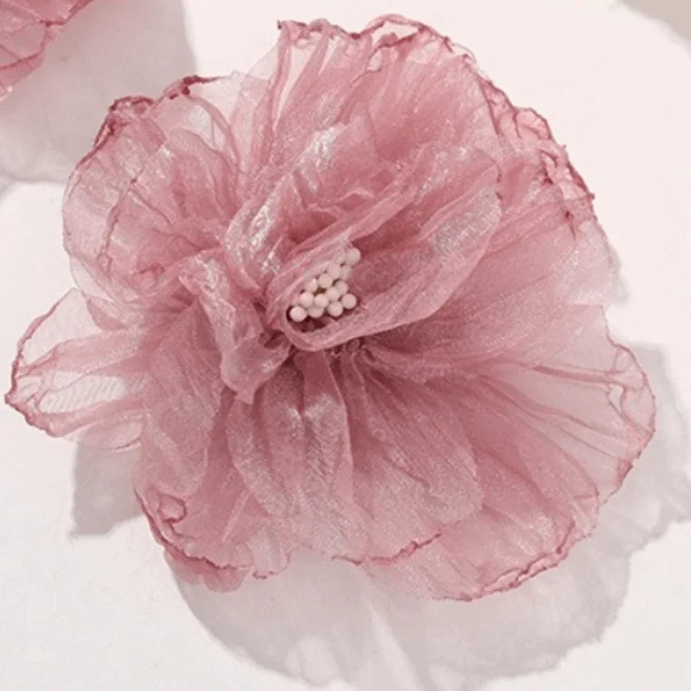 Organza Fabric Flower 75mm – Wedding & DIY Accessories