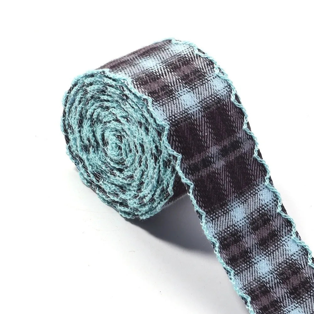 Plaid Wavy Edge Ribbon – British Style DIY Sewing & Gift Wrap