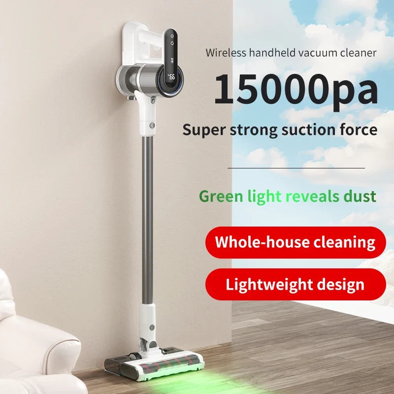 Wireless Handheld Vacuum 15000Pa – LED Display, Brushless Motor