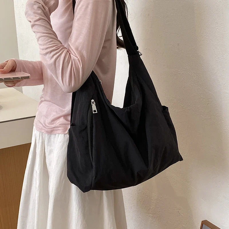 Convertible Nylon Crossbody Backpack & Sling Bag for Women