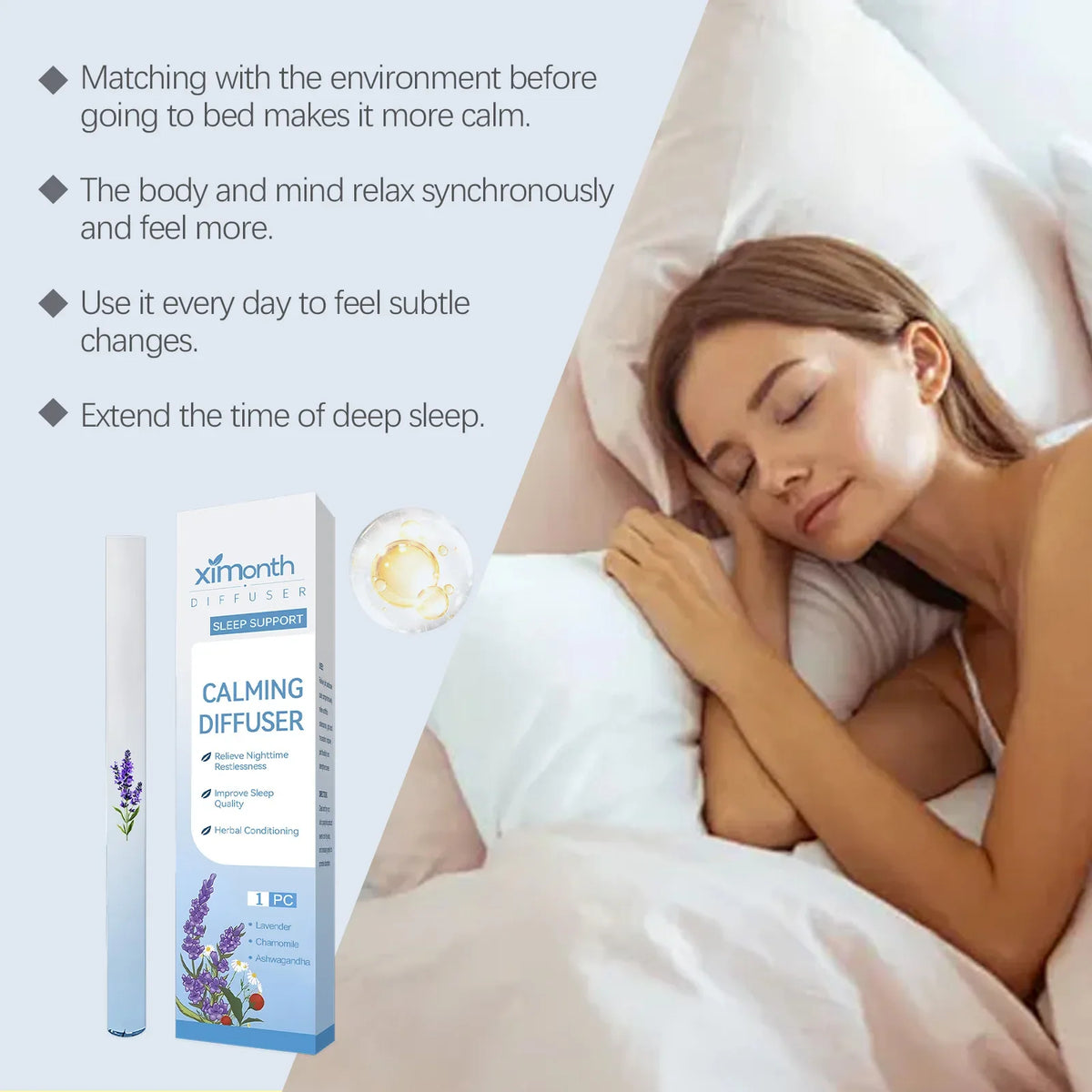 Herbal Calming Sleep Stick – Portable Nighttime Relaxation
