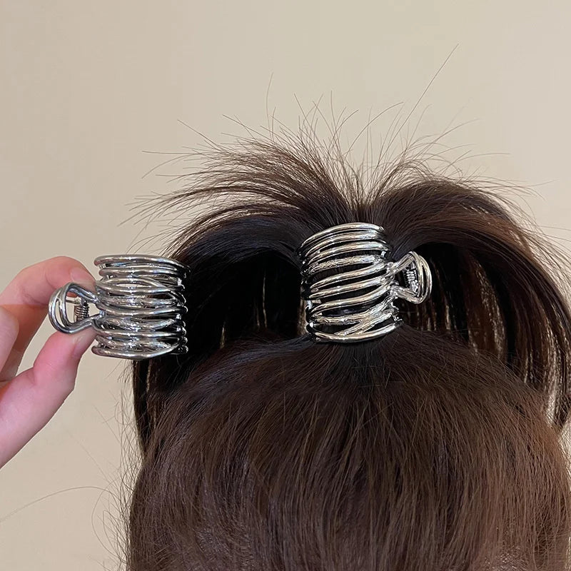 Metal Hair Claw Clip – Korean Ponytail Hairpin for Women