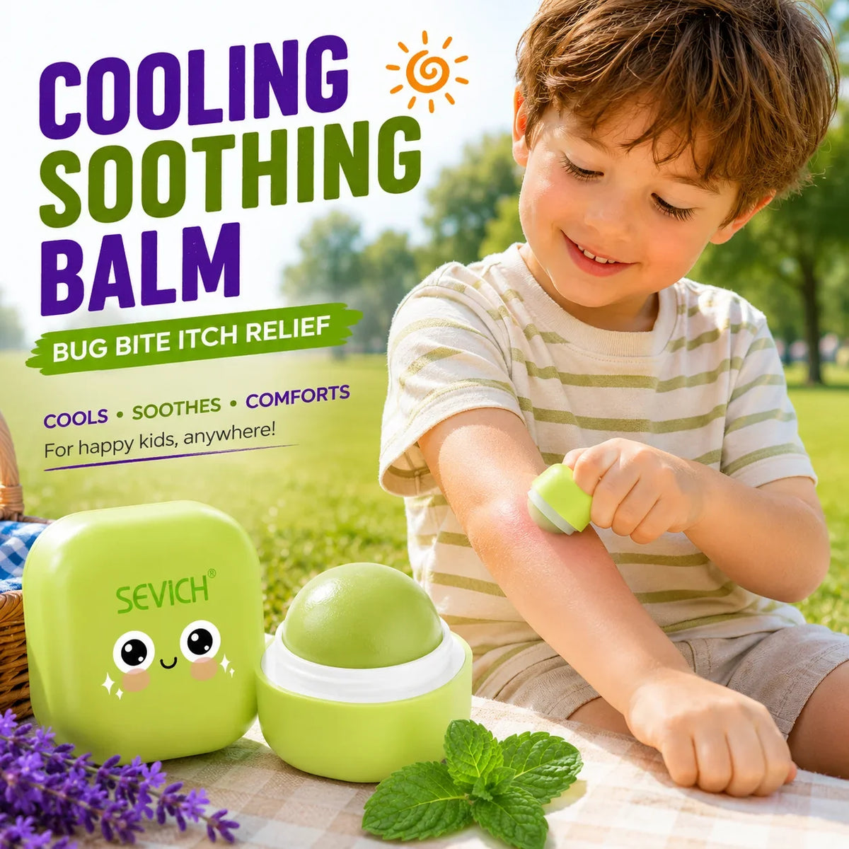 Kids Cooling Soothing Balm 6g – Mosquito Bite Skin Care