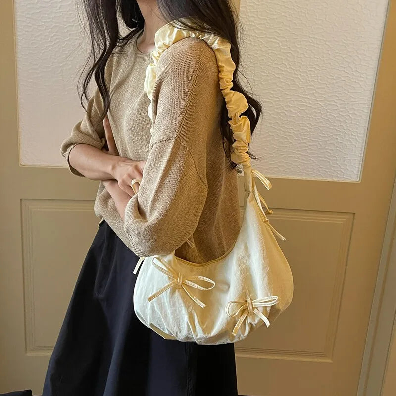 Nylon Crossbody Dumpling Bag – Large Capacity Shoulder Bag