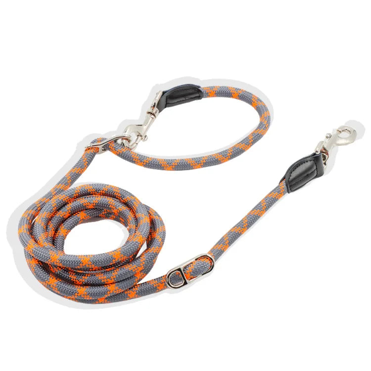 Reflective Double-Head Hands-Free Dog Training Leash – S/M/L