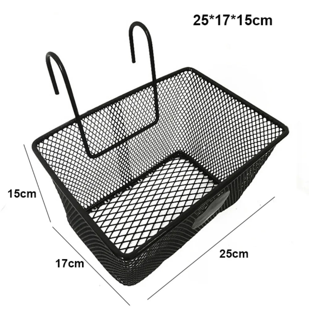 Metal Mesh Bike Front Handlebar Basket – Iron Storage Basket