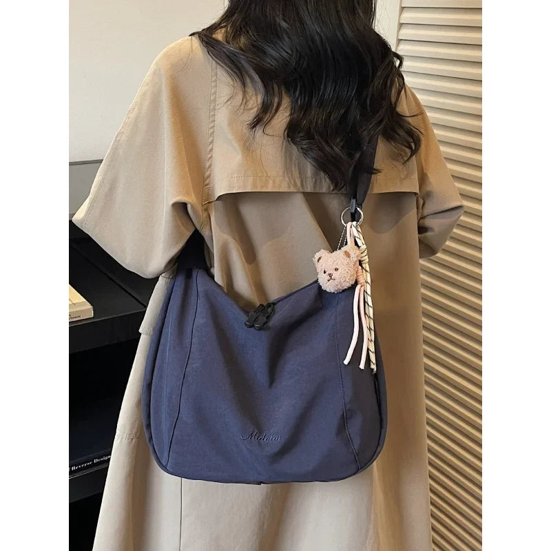 Japanese Canvas Tote Bag – Large Shoulder & Crossbody Bag