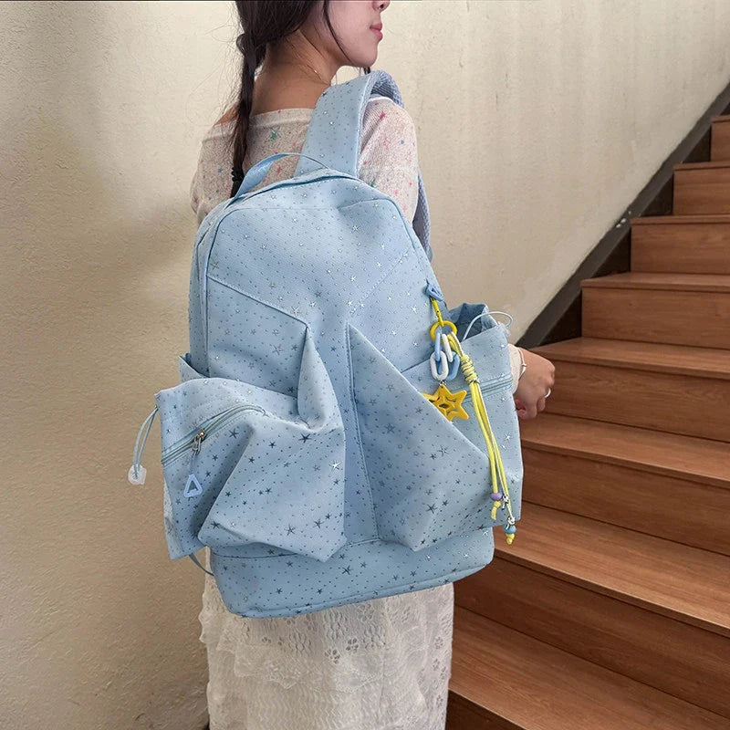 Korean Style Large Capacity Starry Backpack for Students
