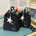 Korean Vintage Embroidered Letter Backpack – Unisex Student