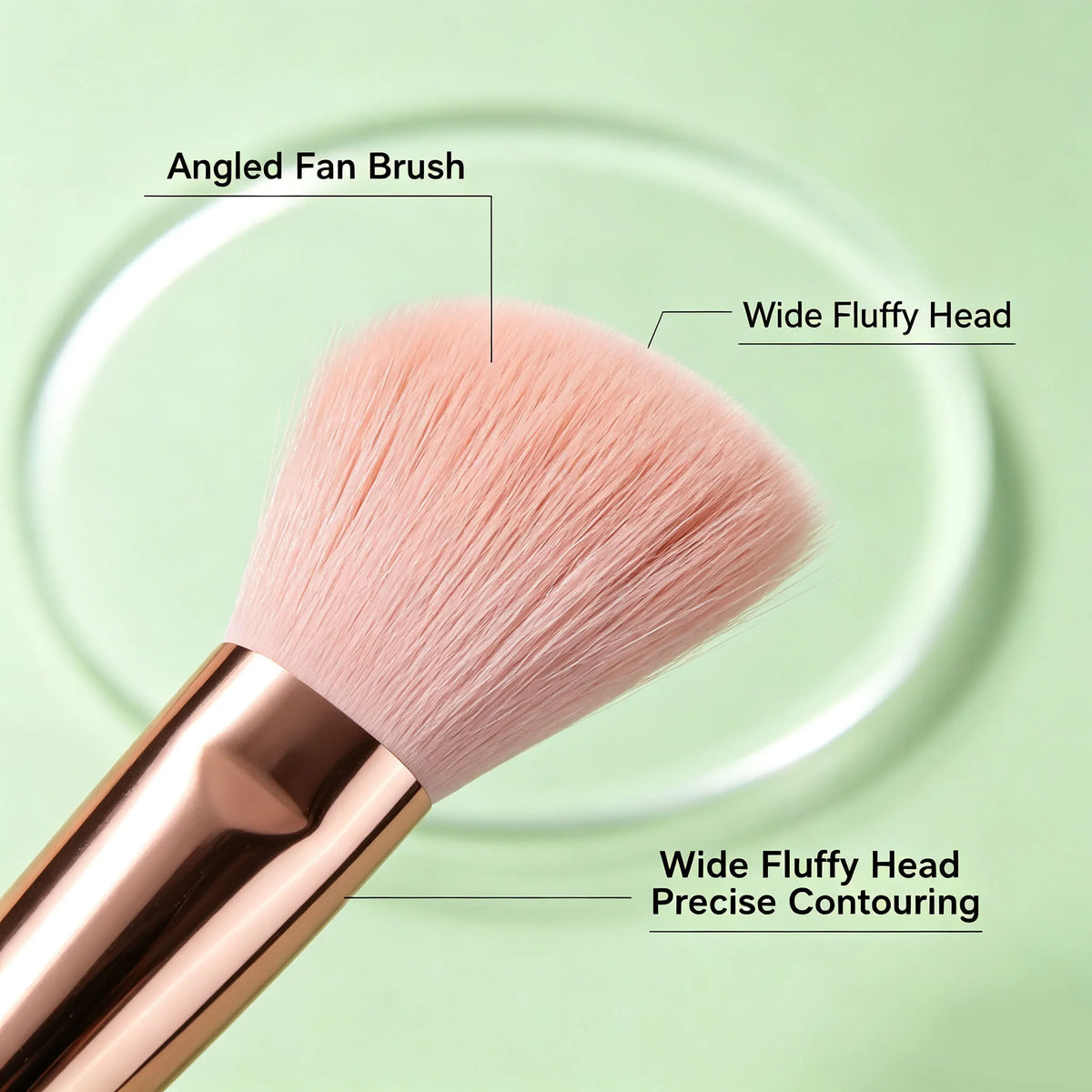 Angled Blush Contour Highlighter Brush – Soft Bristles | Nixie