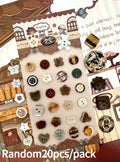 20pc Winter Snowflake Blind Box Buttons for DIY Scrapbooking