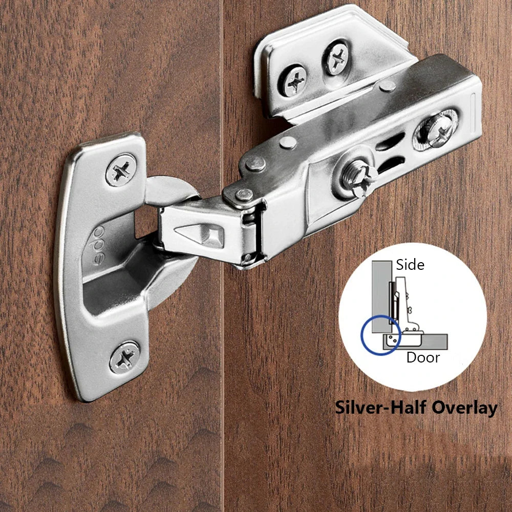 Soft Close Cabinet Hydraulic Hinges – Stainless Steel Damper